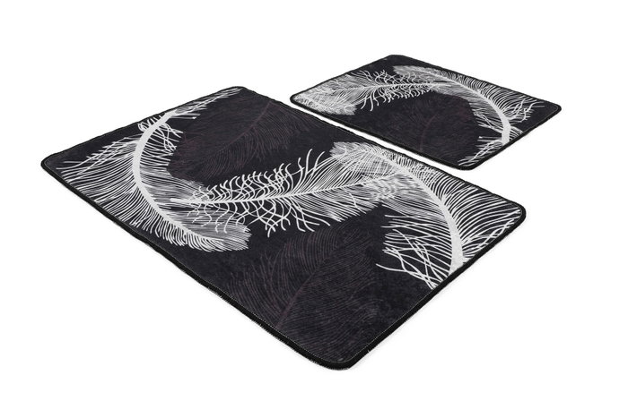 Mijölnir Juego de alfombras de baño Alisan Multicolor de 2 piezas Mijölnir Juego de alfombras de baño Alisan Multicolor de 2 piezas